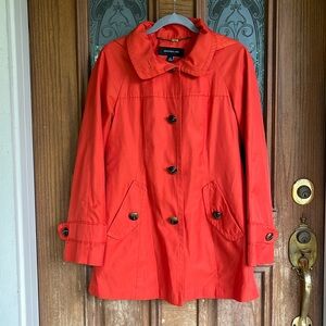 Jones New York Orange Small Raincoat